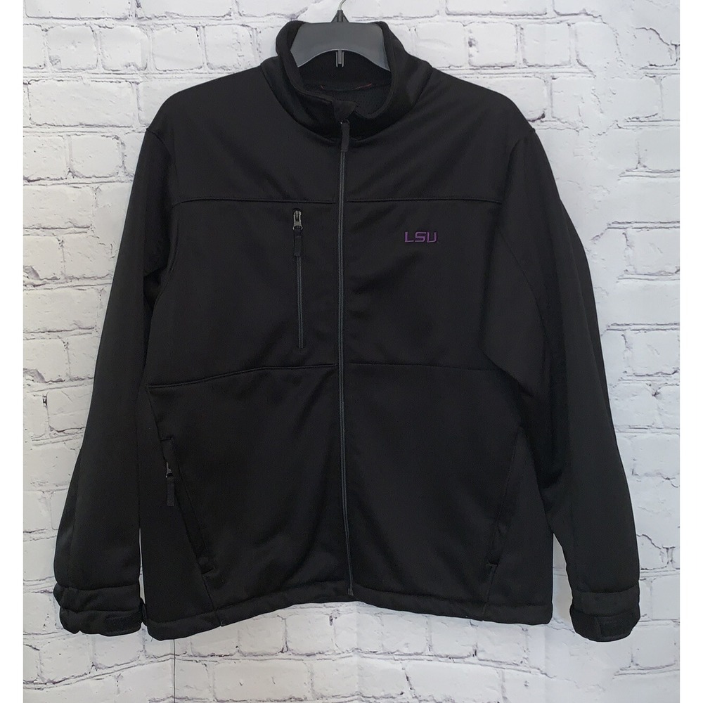 Louisiana State LSU Tigers Jacket Men's  X-Large Antigua Black Traverse Full Zip